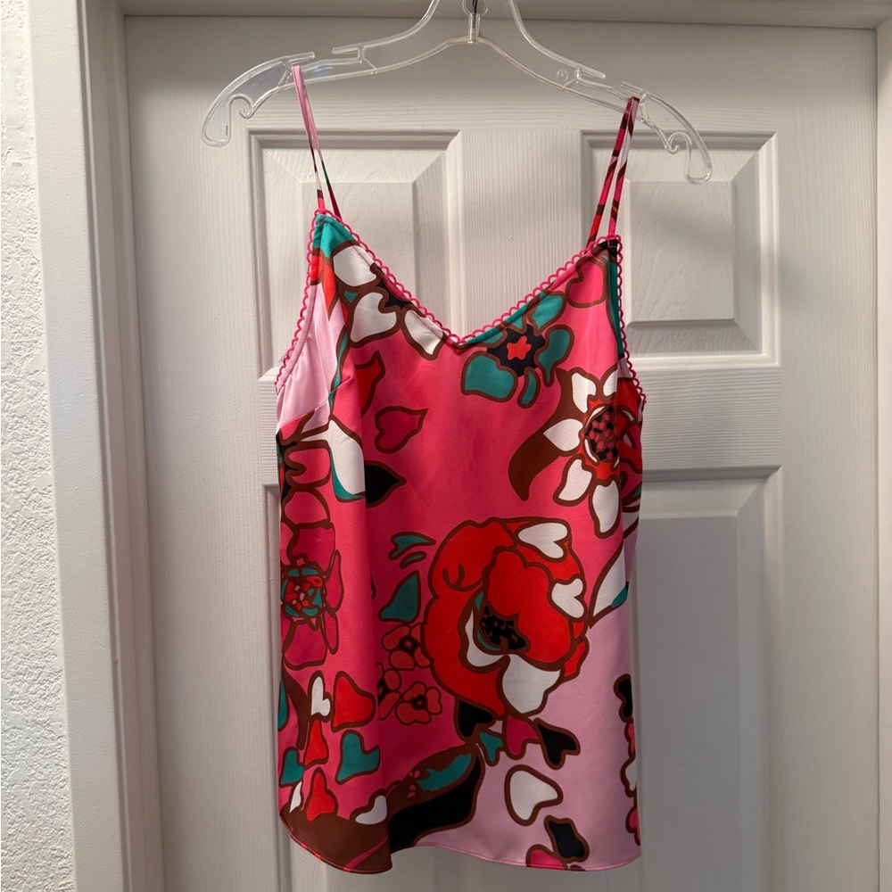 Ted Baker London Vibrant Pink and Red Floral Camisole